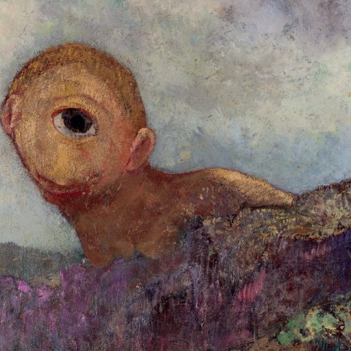 Odilon Redon's 1914 oil painting, "The Cyclops"