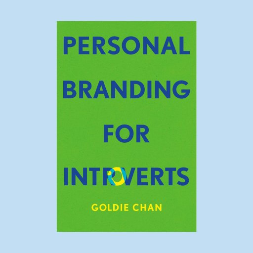 A green book cover with blue text, inspired by Goldie Chan's vibrant style.